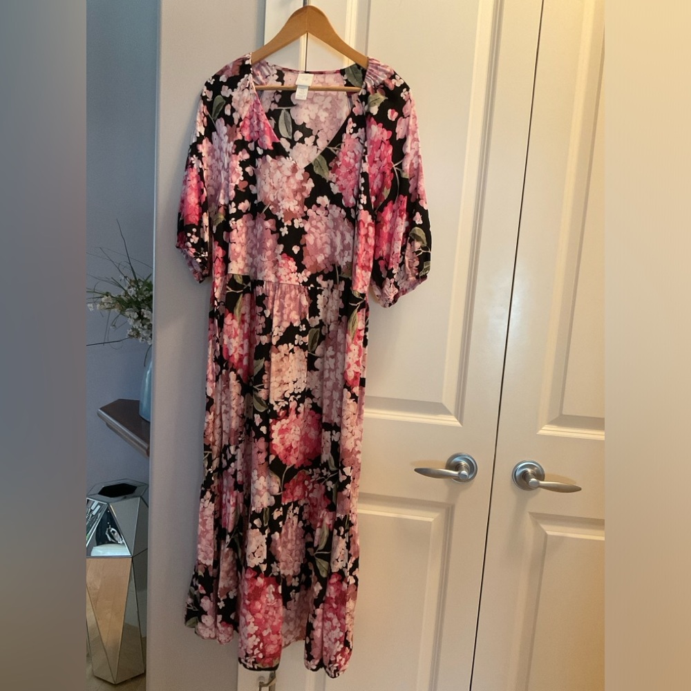 Long Maxi H&M Floral Dress Size M